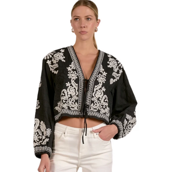 Elan Boho Tie Jacket