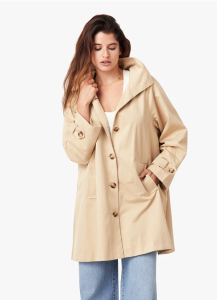 Habitual High Neck Trench Coat