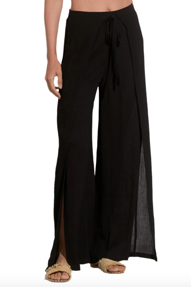 ELAN WIDE LEG WRAP FRONT PANT