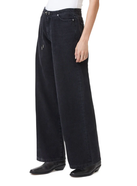 Jade Drawstring Wide Leg Jeans