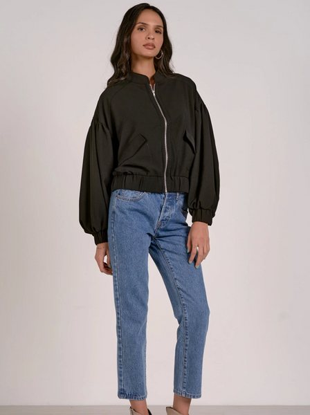 ELAN BALLOON SLEVE BOMBER JACKET